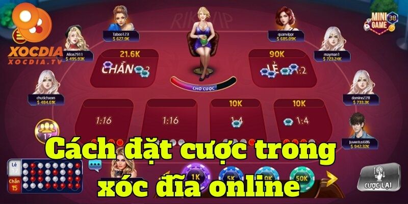 Cách đặt cược trong trò chơi xóc đĩa online