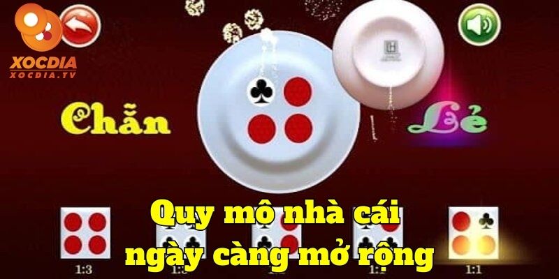 Quy mô nhà cái ngày càng mở rộng