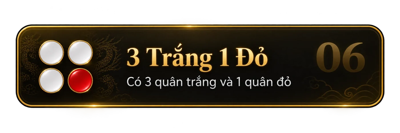 3 Trắng 1 Đỏ